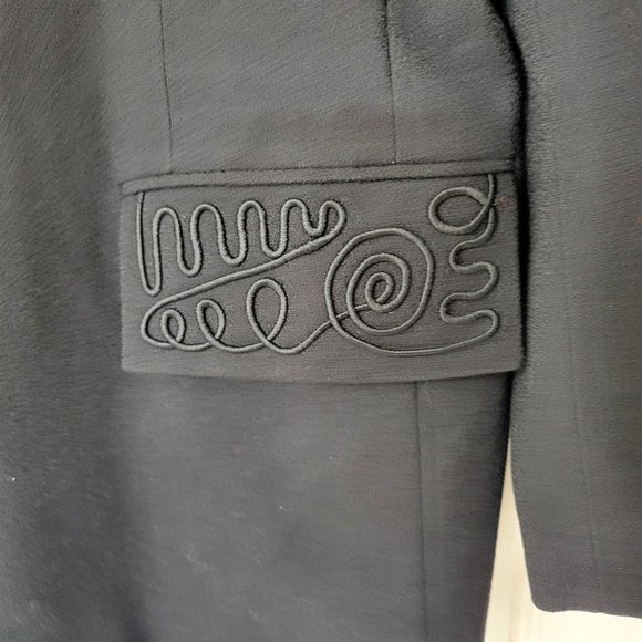 JH Collectibles Black Blazer with Appliqued Accents - Picture 6 of 8